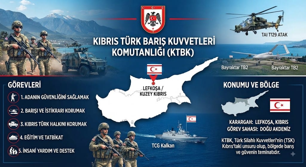 Kıbrıs Türk Barış Kuvvetleri Komutanlığı (KTBK) Nerededir ve Görevleri Nelerdir?